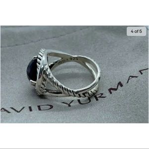 David Yurman Sterling Silver Infinity
Ring With Amethyst Size 9.5
